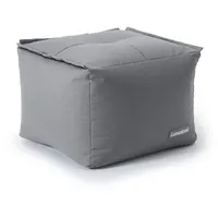 Lumaland Sitzsack-Hocker Polyester 54 x 40 x 54 cm Grau