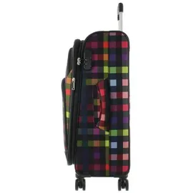 Franky Koffer Reisegepäck Spinner Gr. M T1S-DR 69 cm Multi Color Check