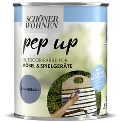 SCHÖNER WOHNEN FARBE Deckfarbe, 1 l, sommerblau, seidenmatt
