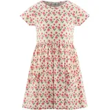 happy girls Jerseykleid HAPPY GIRLS, Mädchen, Gr. 86, N-Gr, beige, Jersey, Obermaterial: 95% Baumwolle, 5% Elasthan, bedruckt, geblümt, Basic kniebedeckend, Rundhals, Kleider Jerseykleid, mit aufgesetzten Taschen