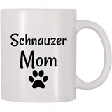 Teetasse Schnauzer-Mama Kaffeebecher Geschenkidee Tasse Mehrfarbig Fototasse Für Chef, Geschenk, Frauen, 330ml