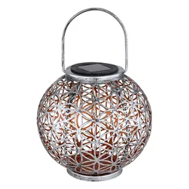 bmf-versand Solarleuchte Garten Laterne 2er Set Rund Solarlampe Außen Außenleuchte Solar