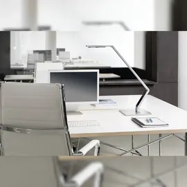 Luctra Table Linear Base Silber