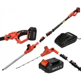 Yato Akku Teleskop Heckenschere 18V 28 cm inkl. 1 x Akku und Ladegerät