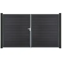 GROJA Gartentor 300 x 180 cm Anthrazitgrau/Aluminium