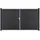 GROJA Gartentor 300 x 180 cm Anthrazitgrau/Aluminium
