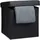 Relaxdays Sitzhocker Kunstleder 38 x 38 x 38 cm Schwarz