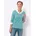 Classic Basics 2-in-1-Shirt CLASSIC BASICS 2-in-1-Shirt Damen 38 blau 100 Baumwolle Einsatz 50 Baumwolle 50 Polyester unifarben V-Ausschnitt Shirts 2-in-1 Shirt