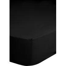 Good Morning Spannbettlaken Renforcé 180 x 200 cm schwarz