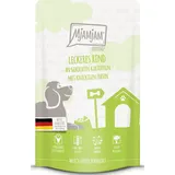 MjAMjAM Quetschie - leckeres Rind an gekochten Kartoffeln mit knackigen Erbsen - 125.0 g