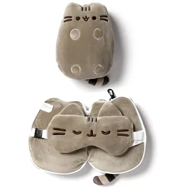 Puckator Relaxeazzz Plüsch Pusheen Katze Reisekissen & Schlafmaske