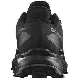Salomon Alphacross 5 Herren Trail-Laufschuhe, Starker Grip, Anhaltender Komfort, Vielseitige Performance, Black, 45 1/3