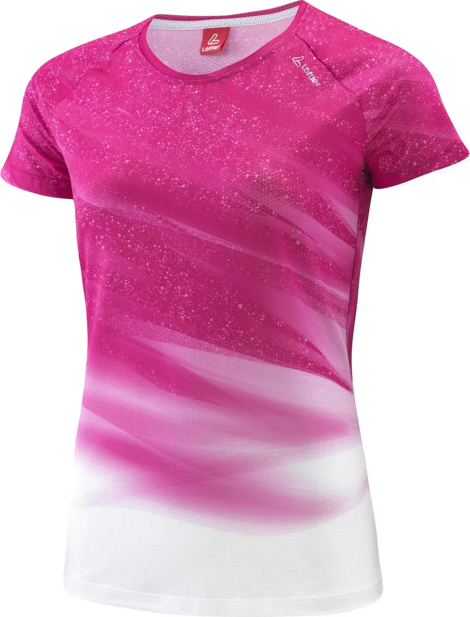 Löffler Women Printshirt Vent ruby (544) 46