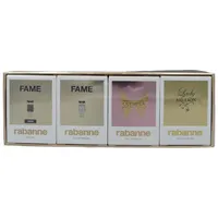 Paco Rabanne Lady Million Eau de Parfum 5 ml + Olympea Eau de Parfum 6 ml + Fame Eau de Parfum 4 ml + Fame Parfum 4 ml Geschenkset