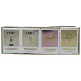Paco Rabanne Lady Million Eau de Parfum 5 ml + Olympea Eau de Parfum 6 ml + Fame Eau de Parfum 4 ml + Fame Parfum 4 ml Geschenkset