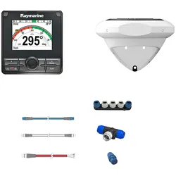 Raymarine Evolution EV-2 DBW mit p70Rs Bedieneinheit, EV-2 Sensor, Kabelsatz EV-1 und EV-2 (passend für Drive-by-Wire Steuersysteme)