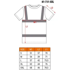 Neo Tools Warnschutz T-Shirt Kurzarm in zwei Farben orange XXL - Orange - XXL