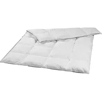 medium Daunendecke, Ganzjahresdecke, 155 x 220 cm, 20% Daunen / 80% Federn, Steppbett, sleepling - Weiß