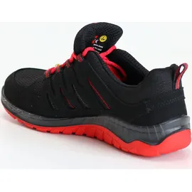 ELTEN Sicherheitsschuhe MADDOX Black-Red low" ESD (S3, 41