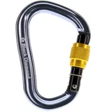 Black Diamond Vaporlock Screwgate HMS-Karabiner Grau