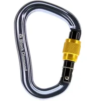 Black Diamond Vaporlock Screwgate HMS-Karabiner Grau
