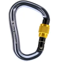 Black Diamond Vaporlock Screwgate HMS-Karabiner Grau