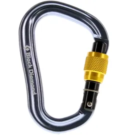 Black Diamond Vaporlock Screwgate HMS-Karabiner Grau