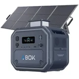 ABOK Ark2800 Tragbare Powerstation 2160Wh+200W Solarpanel,2800W AC-Ausgang