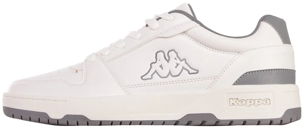 Sneaker KAPPA Gr. 49, grau (white, grey) Schuhe Schnürhalbschuhe - mit herausnehmbarer Innensohle