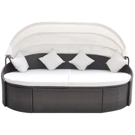 vidaXL Garten-Sonneninsel mit Sonnendach braun