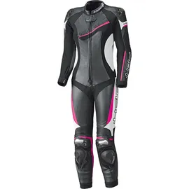 Held Ayana II 1-Teiler Damen Motorrad Lederkombi, schwarz/weiß/pink, 36