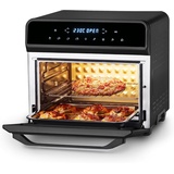 Ufesa Magnum Heißluftfritteuse XXL, 23L, Doppelter Widerstand, Energiesparend, 8 Programme, 1800W, Digitale Steuerung, Temperatur 230oC, 6 Zubehörteile inklusive, Metallgehäuse