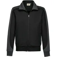 Hakro Sweatjacke Contrast Performance 477-05 schwarz