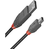 Lindy USB-A auf Mini-USB 5 m Schwarz