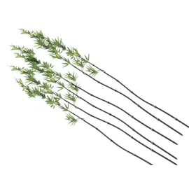 Europalms Bambusstab mit Blättern, 180cm, 6er Pack
