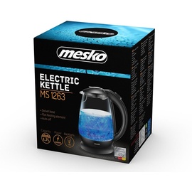 Mesko MS 1263 Glas-Wasserkocher 1,7 Liter 2200 Watt LED Beleuchtung