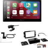 EHO Pioneer SPH-DA160DAB 2-DIN Autoradio CarPlay Android Auto Bluetooth DAB USB passend für Jeep Grand Cherokee III 2005-2007 schwarz