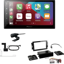EHO Pioneer SPH-DA160DAB 2-DIN Autoradio CarPlay Android Auto Bluetooth DAB USB passend für Jeep Grand Cherokee III 2005-2007 schwarz