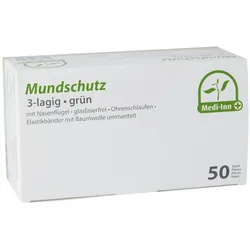 VEPATIM 250x Mundschutzmasken OP- medizinische Gesichtsmasken 3-lagig EN 14683 grün
