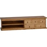 MiaMöbel Mexico TV-Kommode 170x45x50 cm Bronze Massivholz