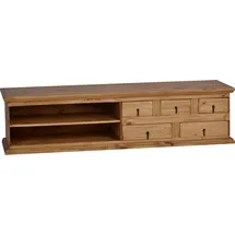 MiaMöbel Mexico TV-Kommode 170x45x50 cm Bronze Massivholz