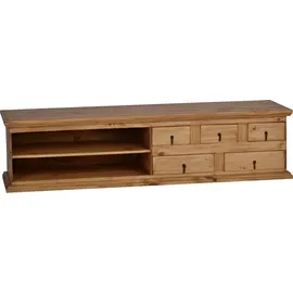 MiaMöbel Mexico TV-Kommode 170x45x50 cm Bronze Massivholz