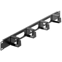 Intellinet Network Solutions Intellinet Kabelmanagement für 19"-Schränke, 1 HE 4 kleine Kunststoffringe, schwarz RAL 9005