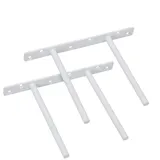 Tablarträger Unsichtbar, SAYAYO Regalträger Weiß Versteckte Regalhalterung Schwebende mit Schrauben für Wand Montage Dekoration Kabinett Möbel in Küche Oder im Wohnzimmer 2 Stück, EJY9006W-2P