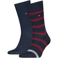 Socken TOMMY HILFIGER, Herren, Gr. 43-46, navy, Obermaterial: 78% Baumwolle, 20% Polyamid, 2% sonstige Fasern, Socken Socken