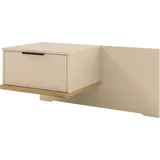 Musterring Nachtschrank MUSTERRING "Isabelle", beige (champagner, dekor), B:90cm H:43cm T:47cm, Holzwerkstoff, Schränke, Nachtschrank, verschiedene Farben, Unterboden in Eiche, Maße B50/90 x H43 x T47 cm