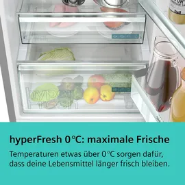 Siemens iQ300 KG36NVIBG Kühl-Gefrierkombination (321 l, 1860 mm hoch, Edelstahl)