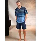 HAJO Shorty Schlafanzug Blau 44/46