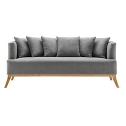 Bigsofa Mina Grau Velours