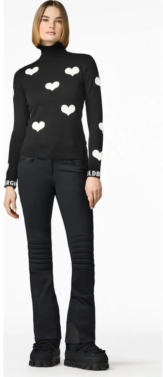 Goldbergh Bacio Long Sleeve Knit Sweater black/white (9008) M